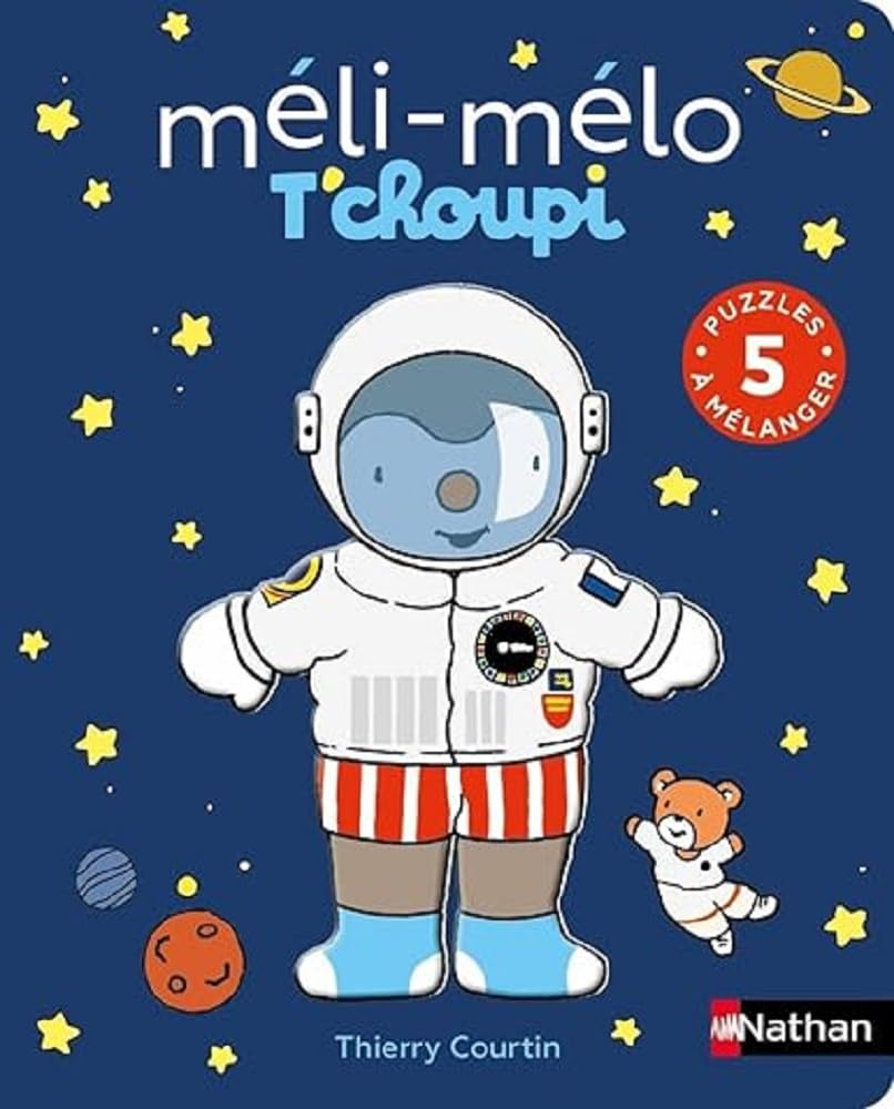 Livre puzzle : méli-mélo T'choupi.