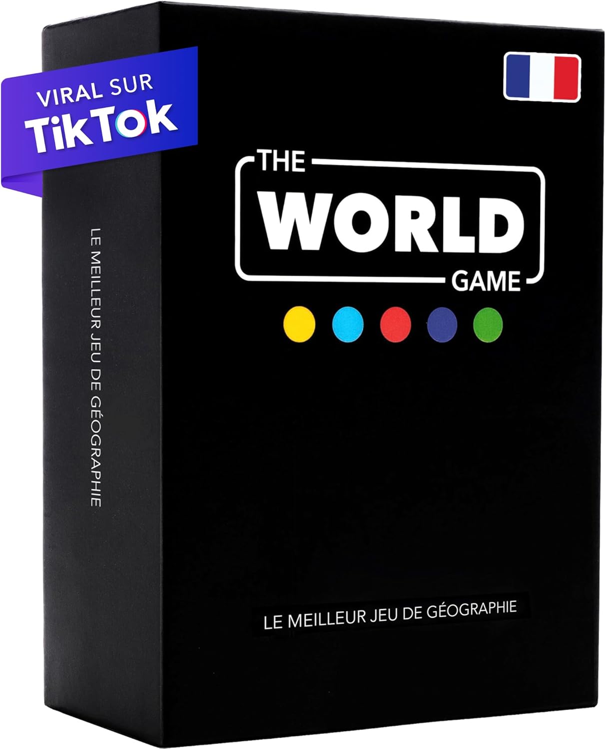 Jeu de Géographie avec Carte du Monde - Jeu Société Éducatif pour Enfant, Famille et Adultes - Un Cadeau Parfait pour Garçons et Filles (French)