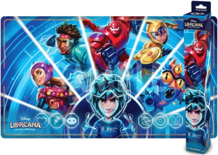 Disney Lorcana Trading Card Game – Tapis de Jeu Motif B - Set 7 - Anti-Dérapant - Tapis de Souris ou sous-Main