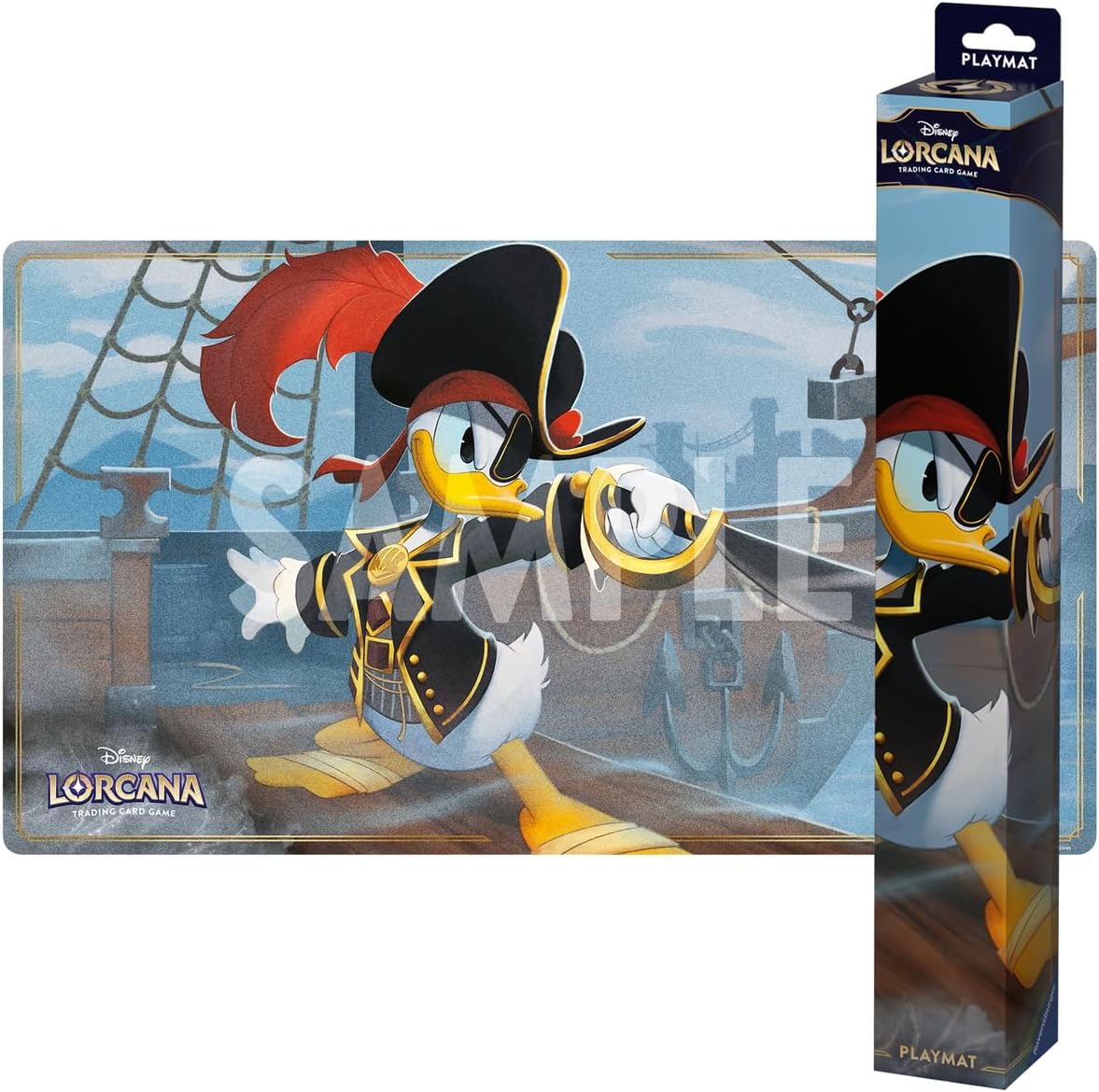 Disney Lorcana TCG - Set 6 La Mer Azurite - Tapis de Jeu playmat Donald - Cartes à Jouer, Cartes à Collectionner, Jeu de Cartes à Collectionner JCC