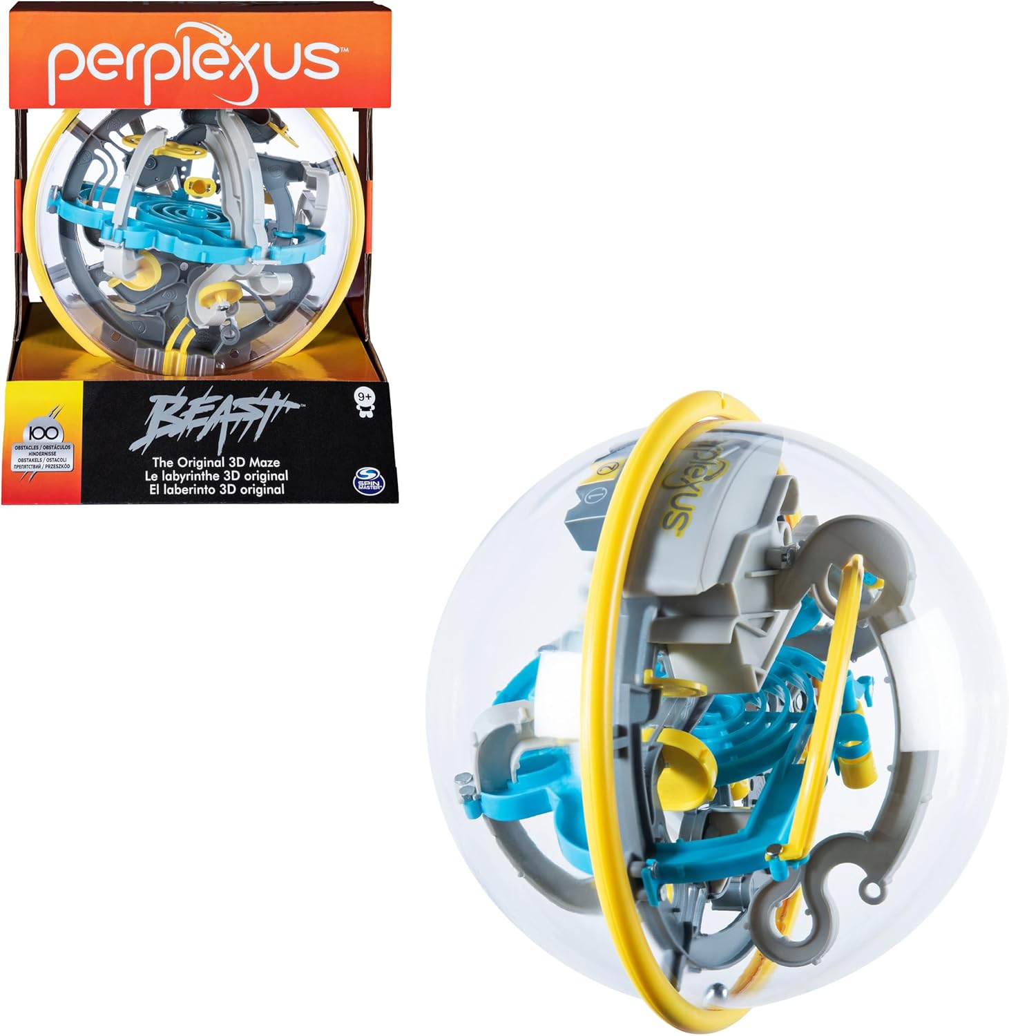 PERPLEXUS BEAST - Labyrinthe Parcours 3D Original Avec 100 Défis - Labyrinthe 3D - Jeu d'Action et de Réflexe - Casse tete enfant - Jouet Vertus Pédagogiques - Jouet Enfant 9 Ans et +