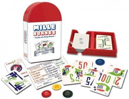 Jeu de société : 1000 bornes Edition Prestige - Version française - Set Jeu Enfant Adulte Famille + 1 Carte Tigre