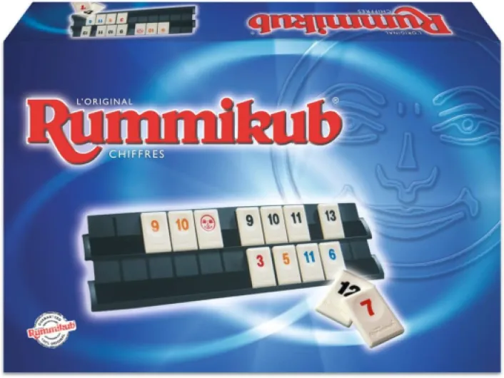 Rummikub Chiffres, Jeu de Société et de Réflexion Multijoueur, pour Les Fans de Jeux Éducatifs et de Numération pour Les Enfants dès 7 Ans, Version Française