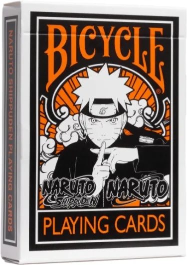 Jeu de 54 Cartes Naruto - Édition Collector Manga – Cartes à Jouer - Format Poker, Vert et Orange