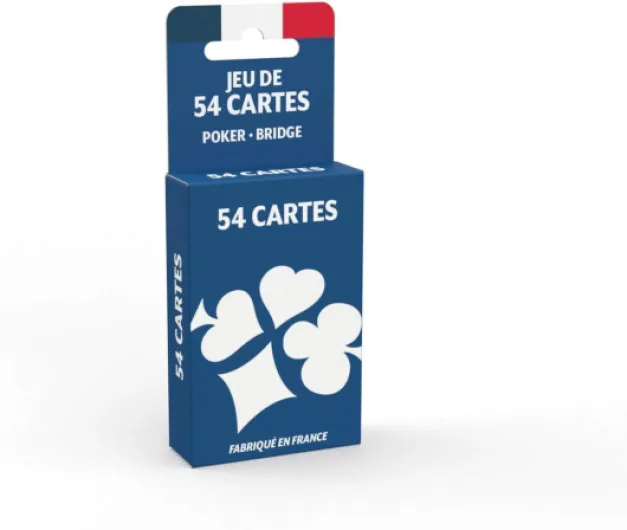 Jeu de 54 Cartes - Jeu de Poker, Président, Palmito, 8 Américain Multicolore, 19cm x 10cm x 2cm