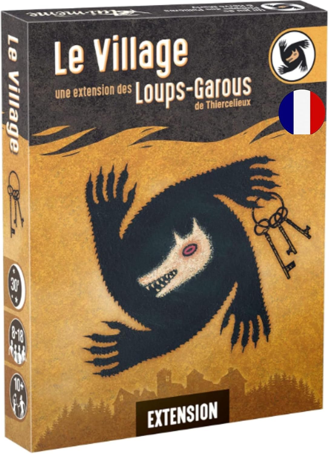 Loups-Garous de Thiercelieux - Extension Le Village - Nouvelle Mécanique et Personnages - Jeu de Société de Bluff pour Enfants dès 10 Ans - Rôles pour 8 à 18 Joueurs - en Français - 30 Min