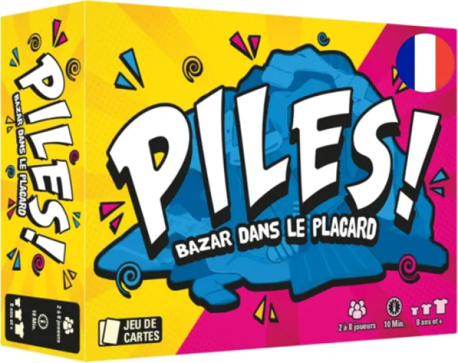 The Lost Boy Entertainment - Piles! - Jeux de société - Jeux de Cartes - Jeu Famille et Enfants à partir de 8 Ans - 2 à 8 Joueurs - 10 Min - Version française