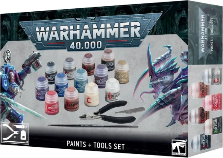 Warhammer+40k+-+Citadel++Paint+%26+Tools+Set