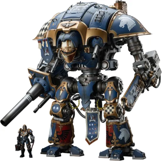 JOYTOY 1/18 Figurine d'action Warhammer 40,000, Imperial Knights House Terryn Knight Paladin, Articulations Mobiles Modèle de Personnage, 15 Ans et Plus