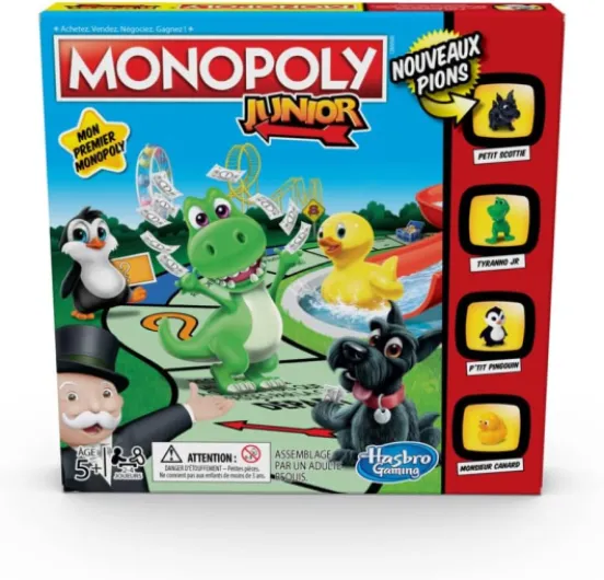 Junior, Jeu de Societe pour Enfants, Jeu de Plateau, Version Francaise Exclusivité sur Amazon, 2 à 4 Joueurs