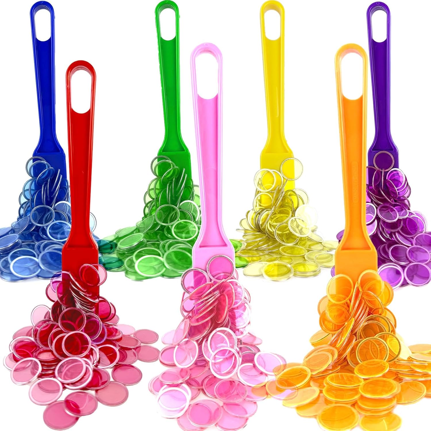 Kit de Bingo Magnétique-700 Jetons Loto(19mm) & 7 Bâtons De Bingo Magnétiques -Jeu Éducatif pour Enfants et Accessoire Pratique de Stockage
