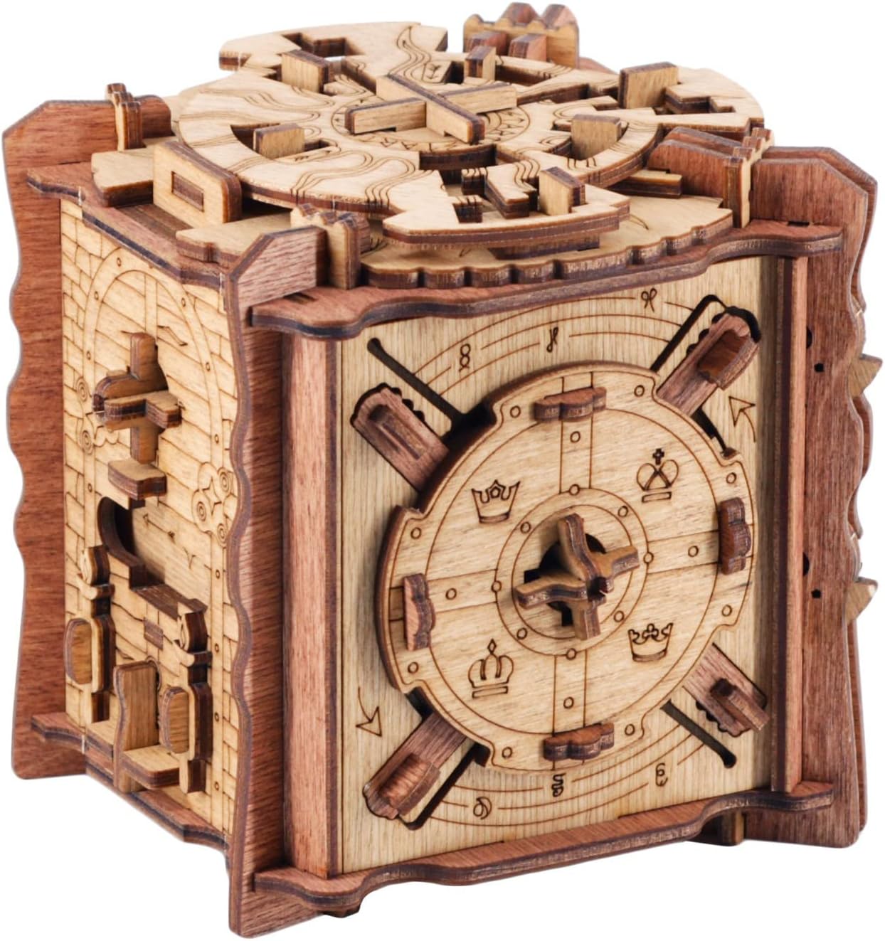 Cluebox - L’épreuve de Camelot - Puzzle Escape Room Jeu - Puzzle 3D - Boite en Bois - Cadeau Homme Original - Casse-tête mécanique en boîte - Puzzle Adulte - Cadeau Anniversaire Homme
