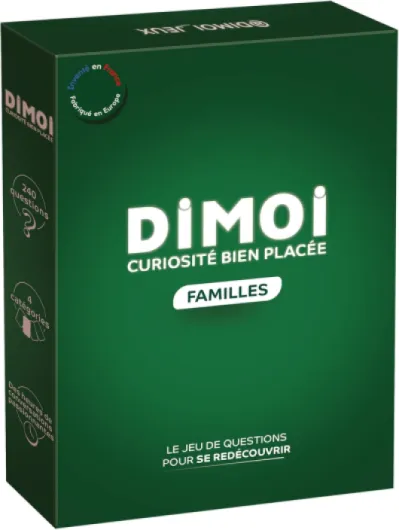 Dimoi Jeu de Cartes en Famille - 240 Questions Originales et positives pour entamer des Conversations passionnantes et se rapprocher - Idée Cadeau Noël Jeu de société