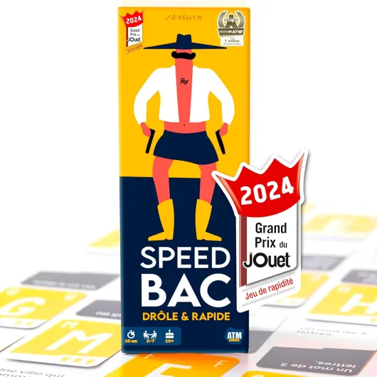 Speedbac - Jeu de société Famille et Amis - Parfait pour Mettre l'ambiance - 2 à 7 Joueurs - Grand Prix du Jouet 2024 Famille & Amis