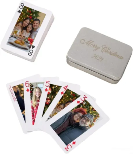Cartes à jouer personnalisées, cartes à jouer personnalisées avec photos, jeu de cartes personnalisé, cartes à jouer personnalisées mémorables avec albums photos, pour fêtes