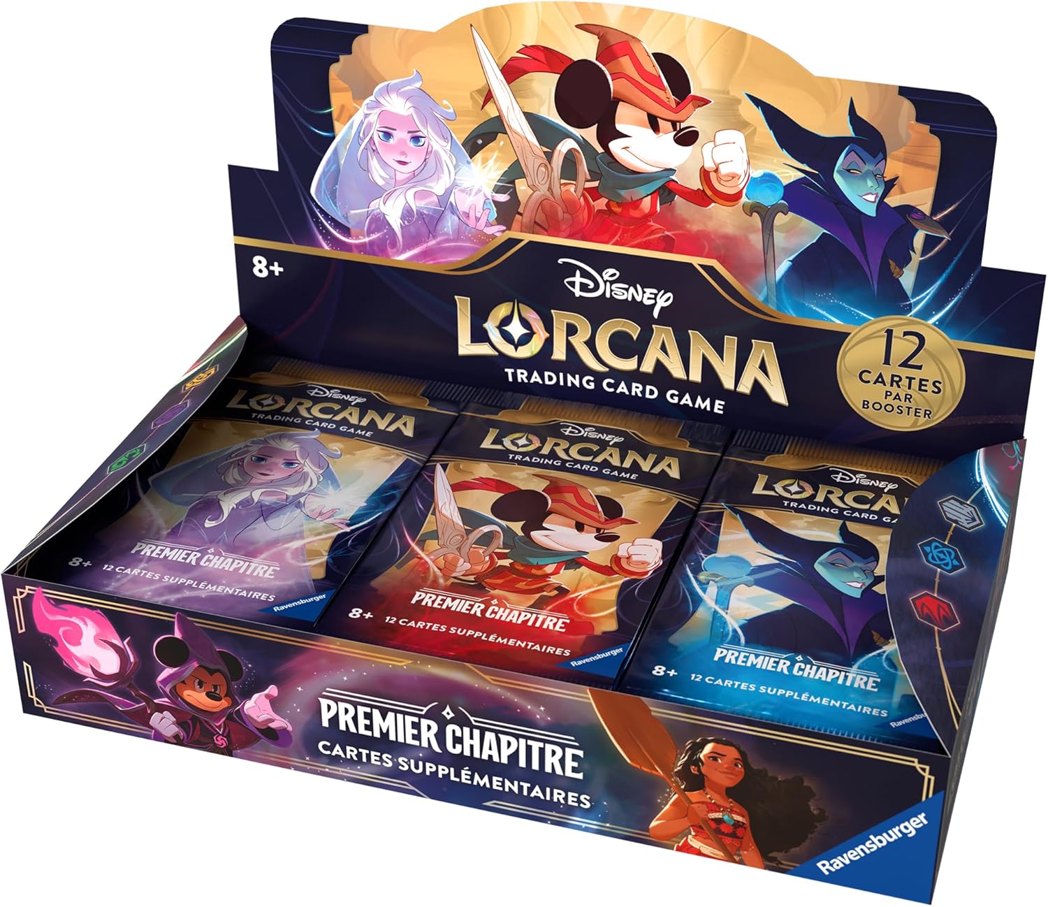 Disney Lorcana : Premier Chapitre - Jeu de Carte à Collectionner - Pack de 24 Booster - Dès 8 Ans - 12 Cartes par Booster - Version Française
