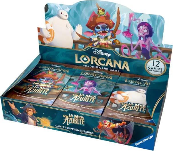 Boîte de 24 Boosters Lorcana Chapitre 6 : La Mer Azurite - Version française