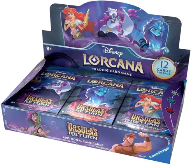 Heartforcards® Disney Lorcana Chapter 4 : URSULAS Return Display - 24 boosters de 12 cartes - Anglais + protection d'expédition