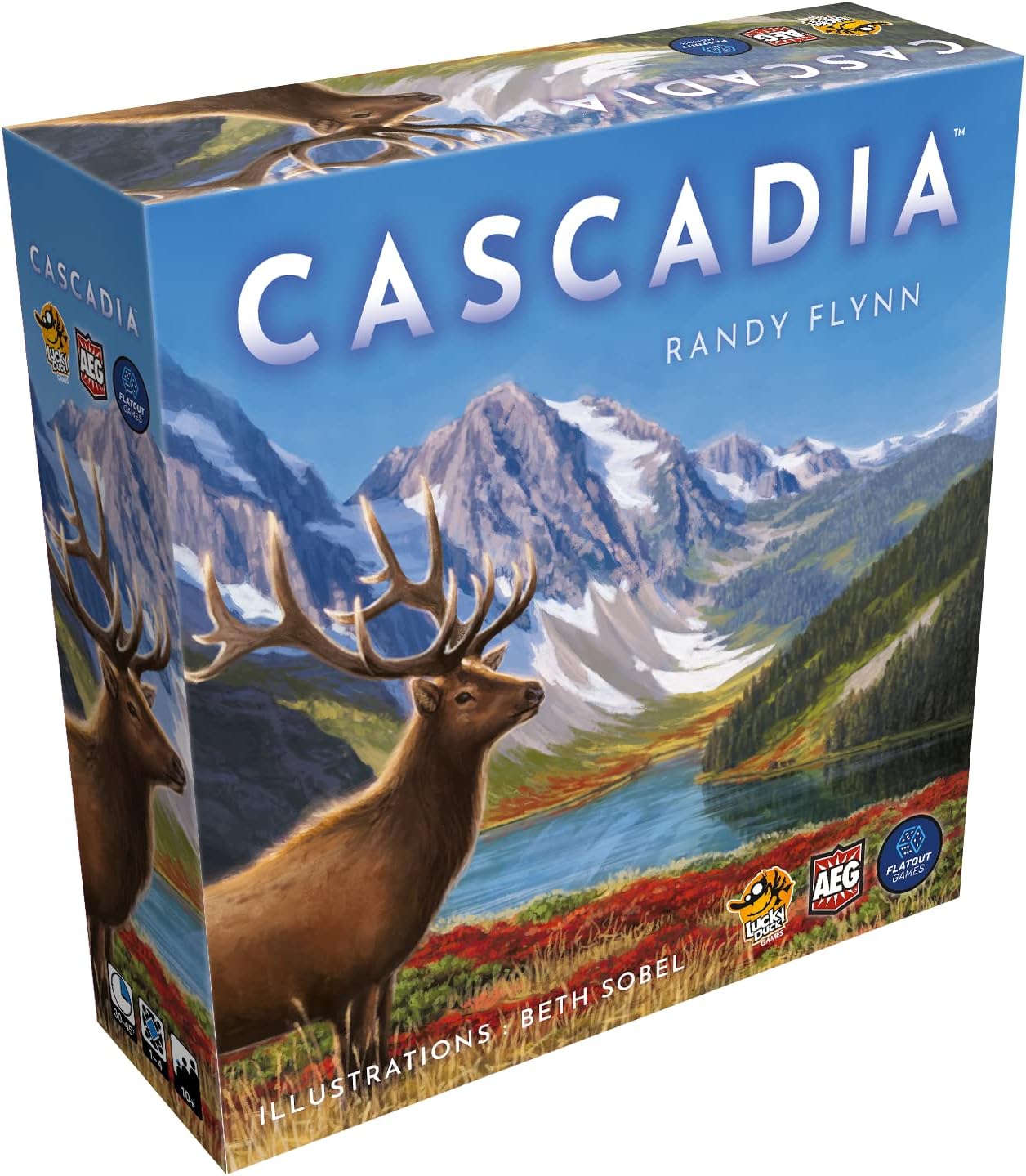 Cascadia, Version Française, Jeu De Plateau, Jeu de Société, A partir de 10 Ans, 1 à 4 Joueurs,30-45 Minutes Cascadia - Jeu de Base