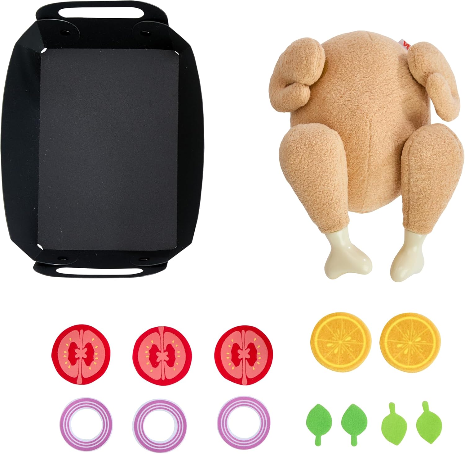 Creative Play Poulet Frit - Jouet Poulet Grillé en Tissu à Démonter - Accessoires Cuisine Enfant & Magasin - 2012309001