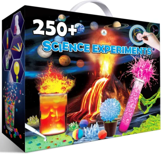 UNGLINGA 250+ Expériences Scientifique pour Enfants, STEM Science et Activités Manuelles, Laboratoire de Chimie Lab, Volcans, Jeux éducatifs Manuelles