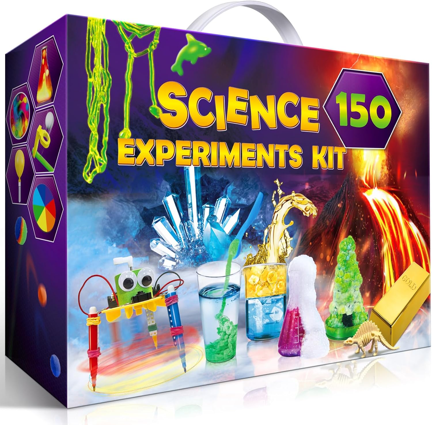 UNGLINGA 150 Kits Scientifiques d'expériences pour Enfants Jouets éducatifs pour Projets STEM, Idée Cadeau d'anniversaire pour Garçons et