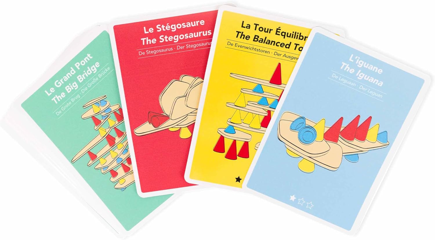 PIKS - 24 Cartes créatives - Jeu d'éveil - Motricité - Jeu de Construction - 4 Niveaux de difficulté - 3 à 12 Ans - Accessoire pour Le Jeu éducatif Piks