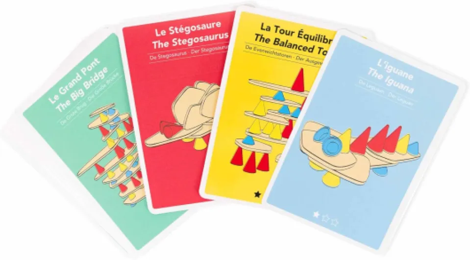 PIKS - 24 Cartes créatives - Jeu d'éveil - Motricité - Jeu de Construction - 4 Niveaux de difficulté - 3 à 12 Ans - Accessoire pour Le Jeu éducatif Piks