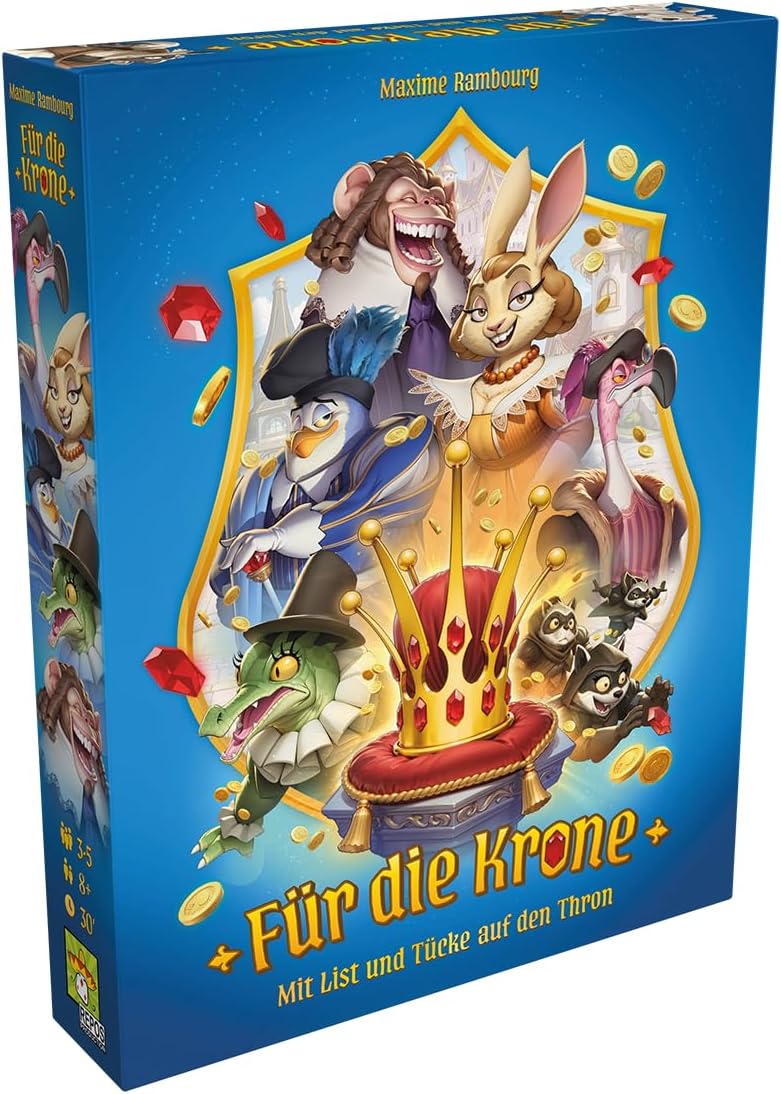 Repos Production, pour la Couronne, Jeu Familial, Jeu de société, 3 à 5 Joueurs, à partir de 8 Ans, 30 Minutes, Allemand
