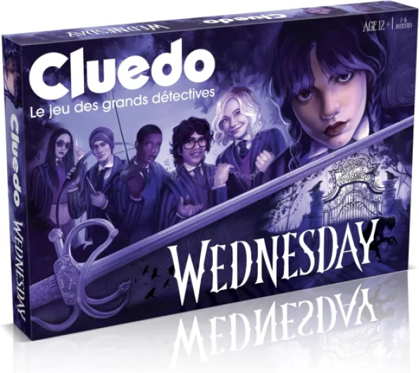 Cluedo Wednesday - Jeu de société - Jeu de Plateau - Jeux Wednesday a partir de 12 Ans - 2 à 6 Joueurs - Version française