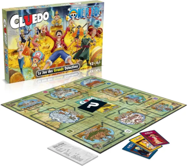 Cluedo One Piece - Jeu de société Famille pour 2 à 6 Joueurs - Jeu De Plateau 12+ Ans - Jeux De Logique - Cluedo Francais