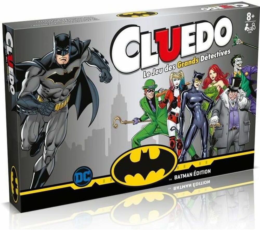 Cluedo Batman - Jeu de société Famille pour 2 à 6 Joueurs - Jeu De Plateau 8+ Ans - Jeux De Logique - Cluedo Francais