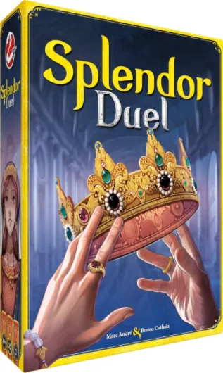 Splendor Duel - Jeu de Stratégie pour Enfants dès 10 Ans - Jeu de Cartes pour 2 Joueurs - Collectez Les Gemmes pour Attirer Les Faveurs Royales - 30 Min - en Français - Space Cowboys