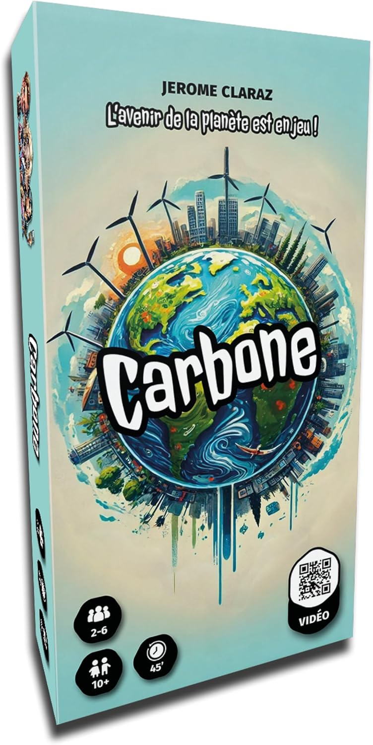 Carbone – Jeu de Société Stratégique et d’Ambiance • Semi-Coopératif avec Bluff et Diplomatie • Jeu de Cartes dès 10 Ans • 2 à 6 Joueurs • Parties 45 Min • Idée Cadeau Famille et Amis