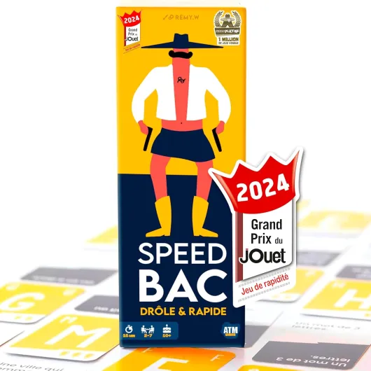 Speedbac - Jeu de société Famille et Amis - Parfait pour Mettre l'ambiance - 2 à 7 Joueurs - Grand Prix du Jouet 2024 Famille & Amis