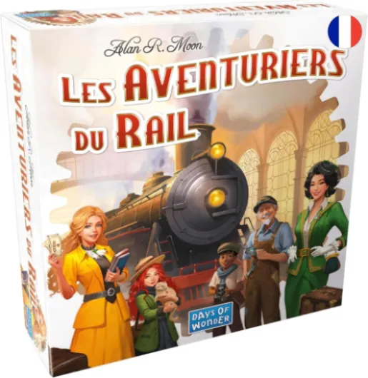 Asmodee - Les AVENTURIERS du Rail : Etats-Unis - Jeu de Base Nouvelle Edition - Jeu de Société et Stratégie pour Enfants dès 8 Ans - As d'or - 2 à 5 Joueurs - en Français - Days of Wonder Jeu de Base Usa - Nouvelle Edition