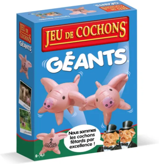 Jeu de Cochons Géants - Jeu de société - Jeu de Plein air - Jeu en Famille - 2 à 4 Joueurs - A partir de 6 Ans Jeu de Cochons Geants