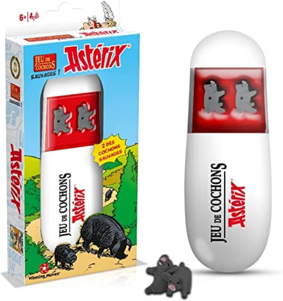 Jeu de cochons Astérix - Jeu de société - Jeu de dés - Version française