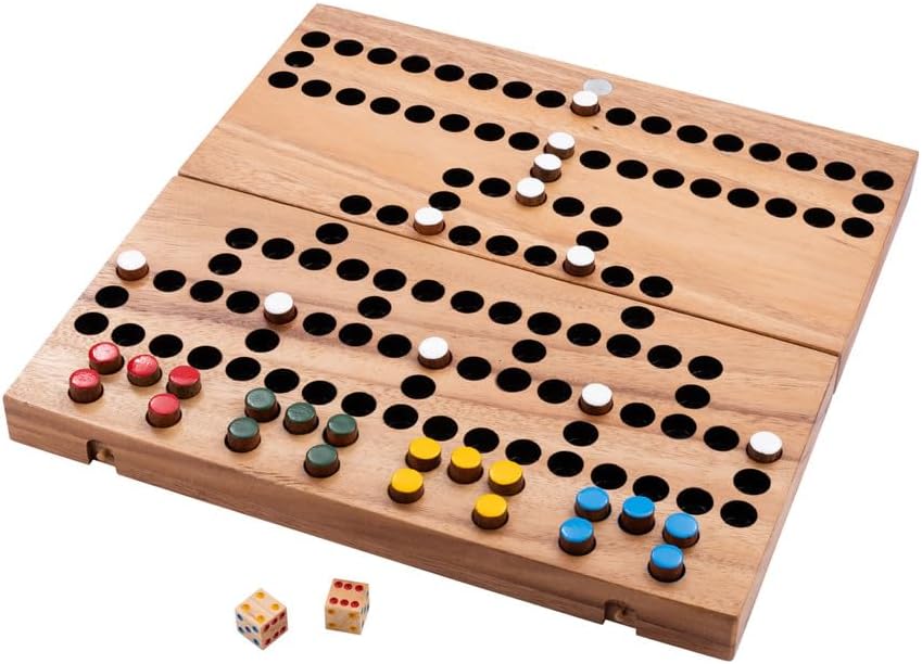 350340 - La Barricade – Jeu de Stratégie Facile – Familial – 2 à 4 Joueurs – À partir de 6 Ans – 14,5 x 39 x 3,2 cm - Jeux en Bois de Societe