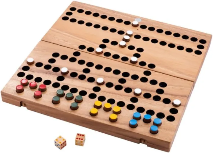 350340 - La Barricade – Jeu de Stratégie Facile – Familial – 2 à 4 Joueurs – À partir de 6 Ans – 14,5 x 39 x 3,2 cm - Jeux en Bois de Societe