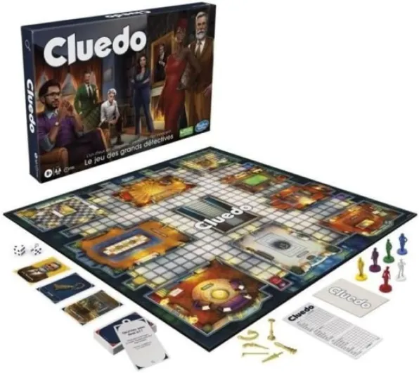 Habro Gaming Cluedo, Jeu de Société Revisité pour Enfants, 2 à 6 Joueurs, Jeu de mystère pour Enfants et Adultes, à Partir de 8 Ans Classique