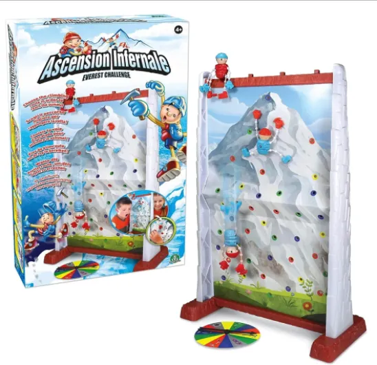 ASCENSION INFERNALE, Jeu de Course d'escalade, pour 2 Joueurs, 4 alpinistes, Une Roue et Une Montagne a gravir, Jouet pour Enfants dès 3 Ans, GIOCHI PREZIOSI, 8916