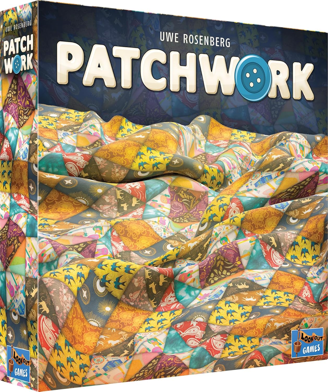 Patchwork - Lookout Games - Jeux de société - Jeu de stratégie pour 2 Joueurs - Classique Moderne - Dès 8 Ans - Parties de 30 Min - édition révisée - en français
