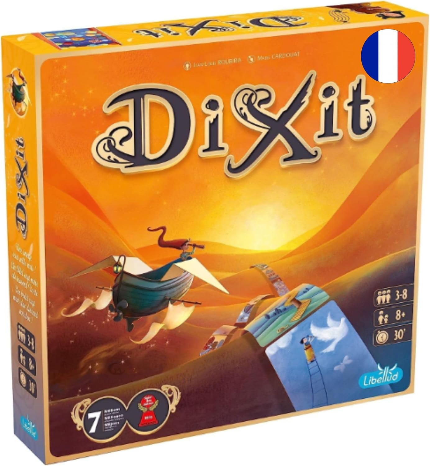 Dixit - Une Image Vaut Mille Mots - Jeu de Société Familial & Enfants dès 8 Ans - As d'or - Imagination et Intuition - Jeu de Plateau Créatif - 3 à 8 Joueurs - 30 Min - Libellud Dixit : Jeu de Base