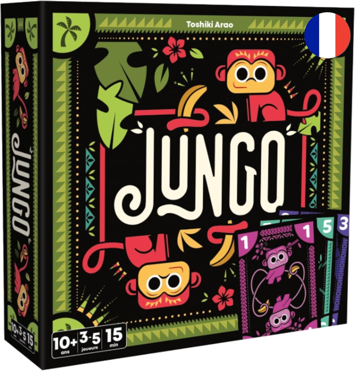 JUNGO - Jeu de Société pour Enfants dès 10 Ans - Jeux de Cartes Rapide et Tactique - Débarassez-Vous de Vos Cartes Avant Les Autres - Idée Cadeau - 3 à 5 Joueurs - 15 Min - en Français