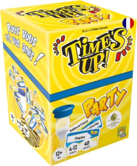 TIME'S UP! : Party - Version Jaune - Jeu de Société d'Ambiance et de Rapidité - Devinez les Mots - Jeu de Cartes Familial dès 12 ans - As d'Or - 4 à 12 Joueurs - 40 Min - En Français