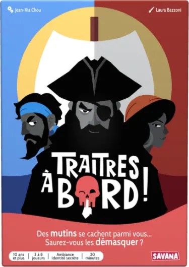 Traitres à Bord - Jeu de société - Grand Prix du Jouet 2023 - Jeux à identité secrète - Jeu de Voyage et de Poche - Jeu de Cartes dès 10 Ans