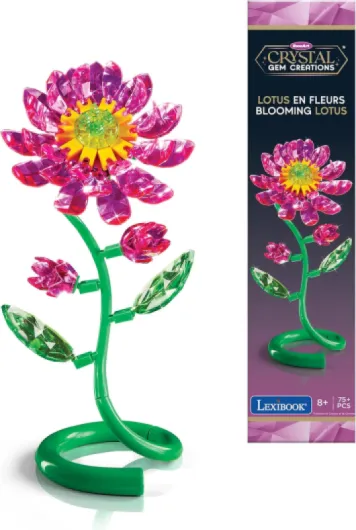 , Crystal Gem Fleur de Lotus, Rose Vert, CRSS61