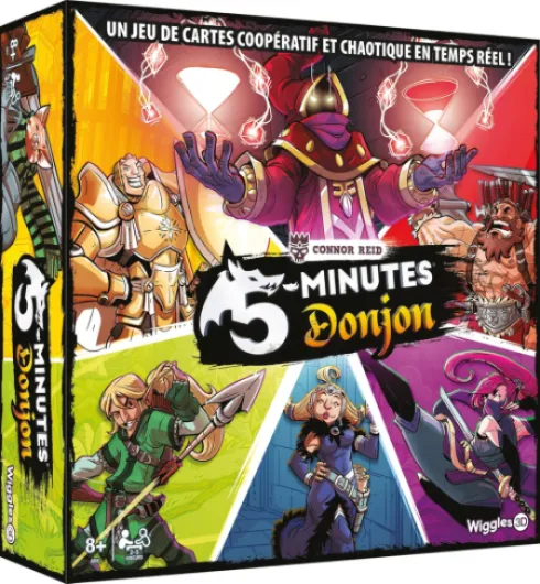 Wiggles 3D 5 Minutes Donjon - Jeux de société - Jeux de Cartes - Jeux coopératif - Jeux Adulte et Enfant à partir de 8 Ans - 2 à 5 Joueurs - Version française