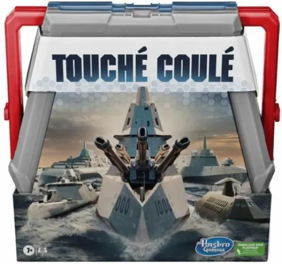 Touché coulé, Jeu de stratégie Type Bataille navale pour Enfants, à partir de 7 Ans, pour 2 Joueurs